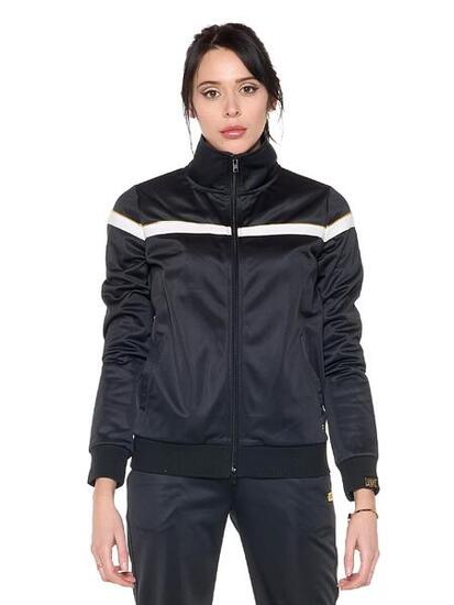 Felpa da donna con colletto e zip invernale "Authentic Gold