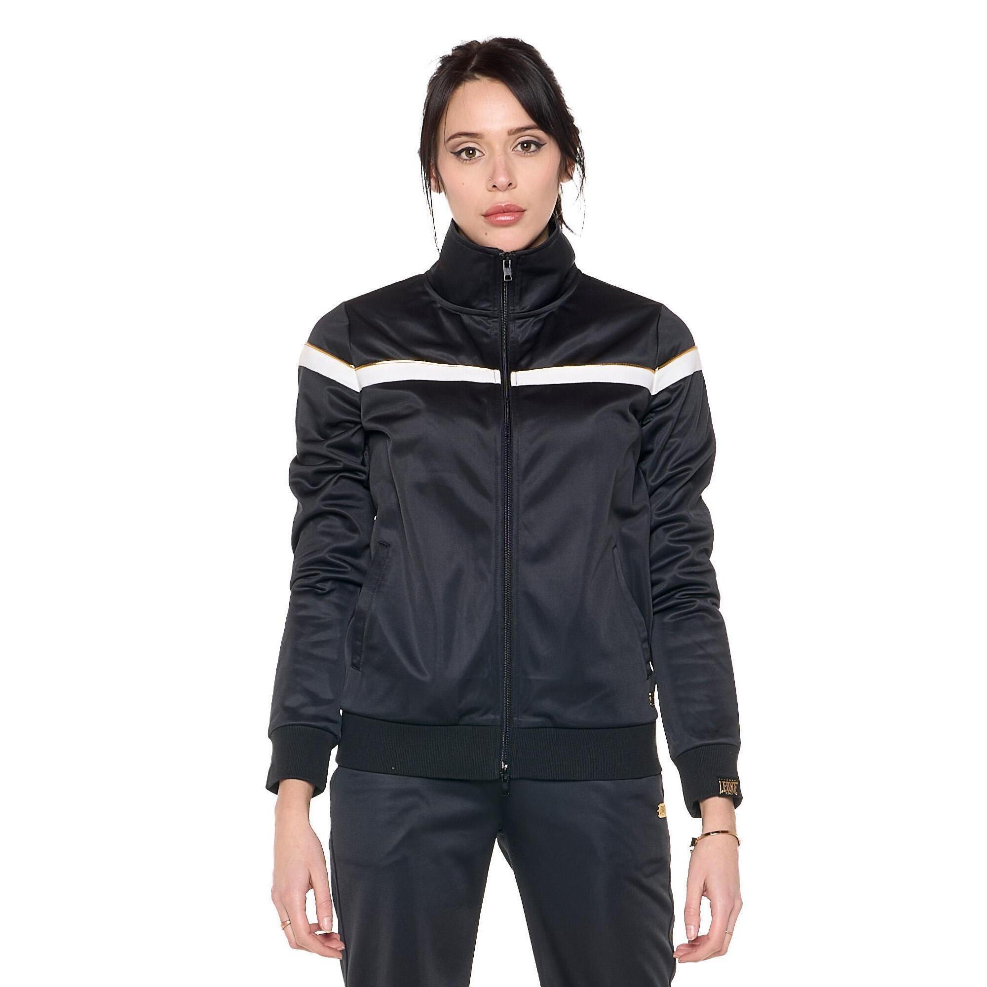 Leone 1947 Apparel - Sweatshirt Femme Col Zippé Hiver "authentic Gold" - Sweat-shirt - Noir - 40 M - Decathlon