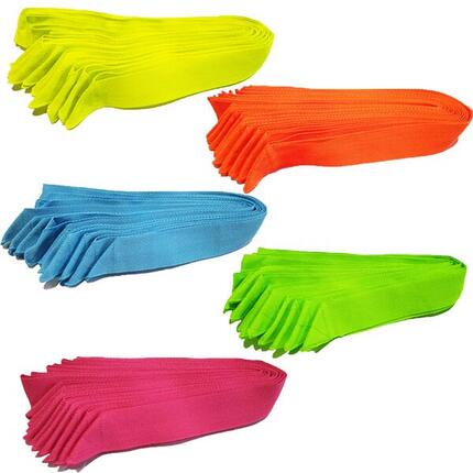 Rubans de fête - Lot de 50 - Chasuble d’équipe – Petit - 5 couleurs fluo