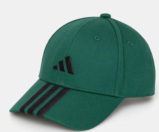 Cappello adidas baseball 3-stripes - verde