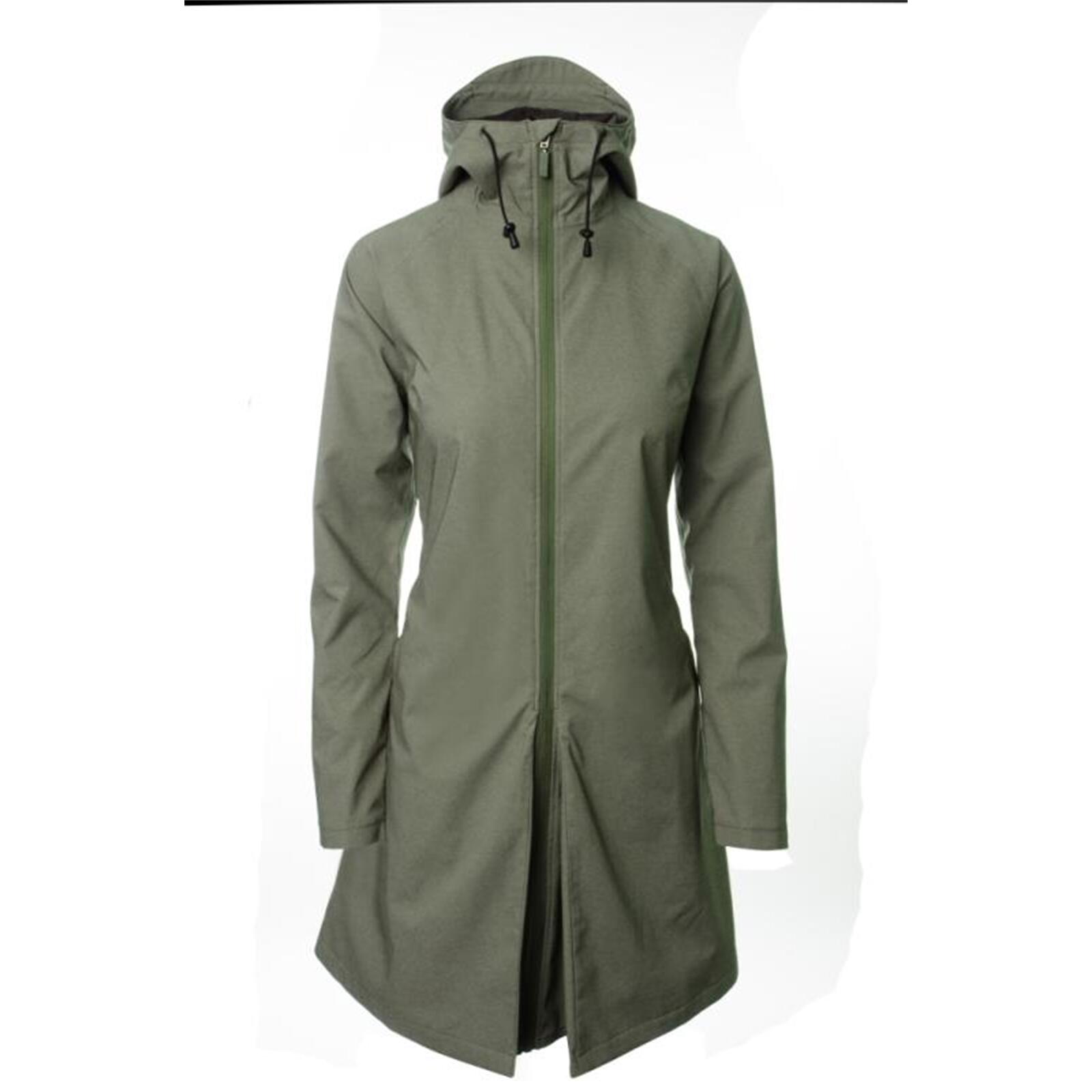 AGU AGU Damen Regenmantel SEQ Urban Gr. M olive grün