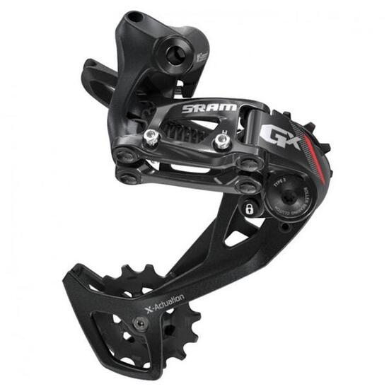 SRAM dérailleur GX 2x11 vitesses, grande chape, rouge, aluminium