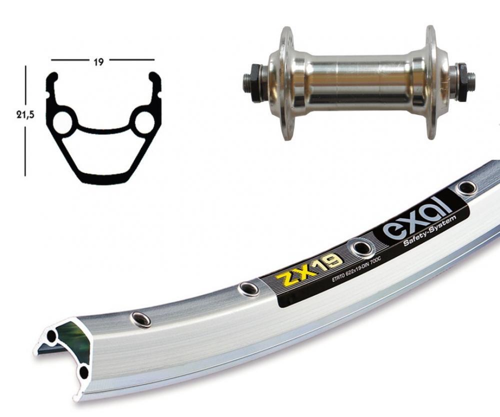 Winora V-Rad 26x1.75Alunabe silber SSP 36L Exal ZX 19 silber Niro-Speiche 2/3