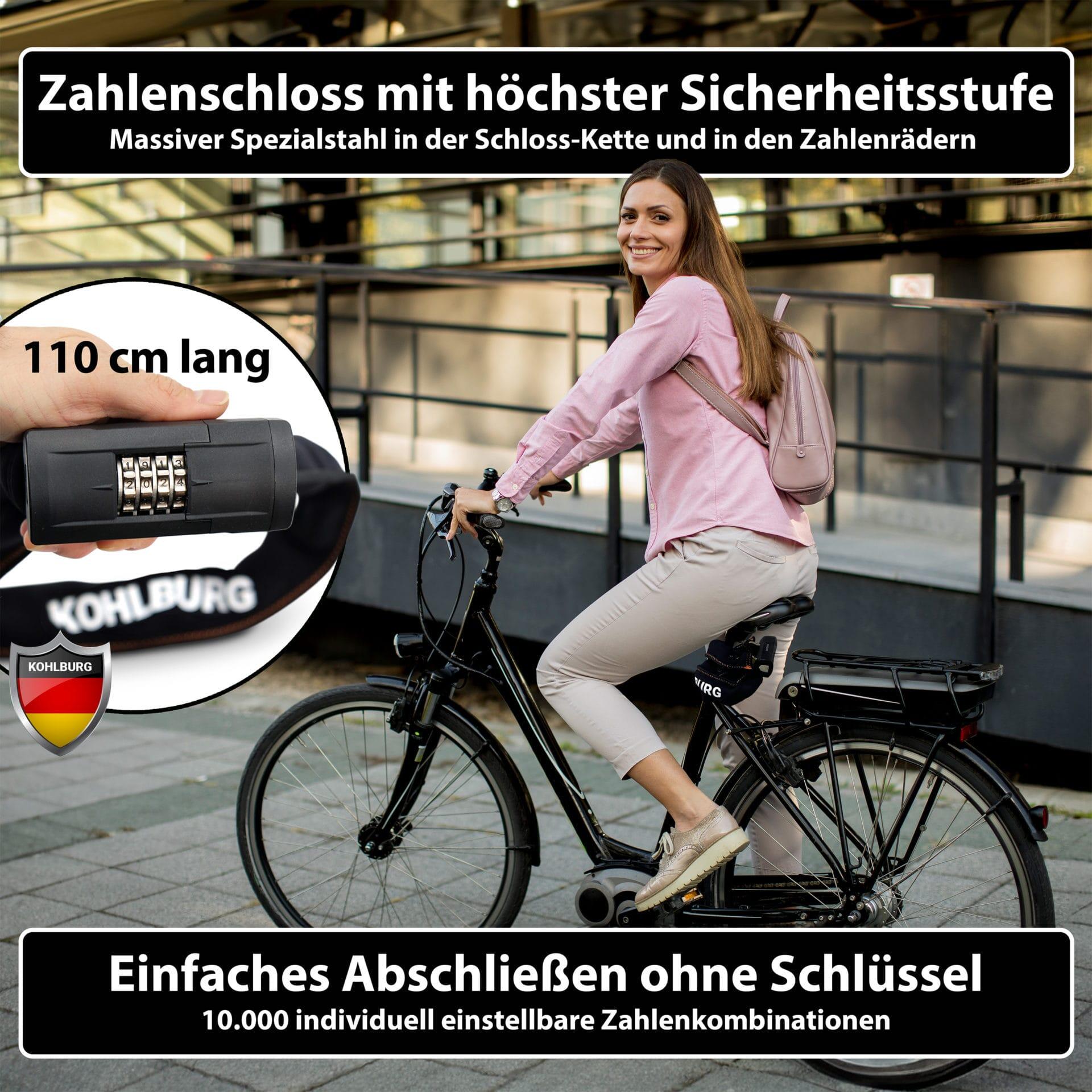 Massives Kettenschloss Zahlenschloss mit höchster Sicherheit [Sold Secure GOLD] 2/7