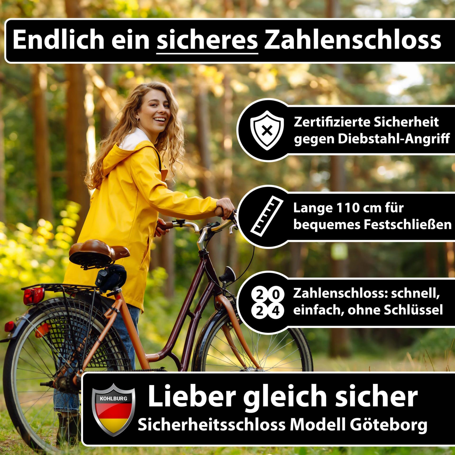 Massives Kettenschloss Zahlenschloss mit höchster Sicherheit [Sold Secure GOLD] 7/7