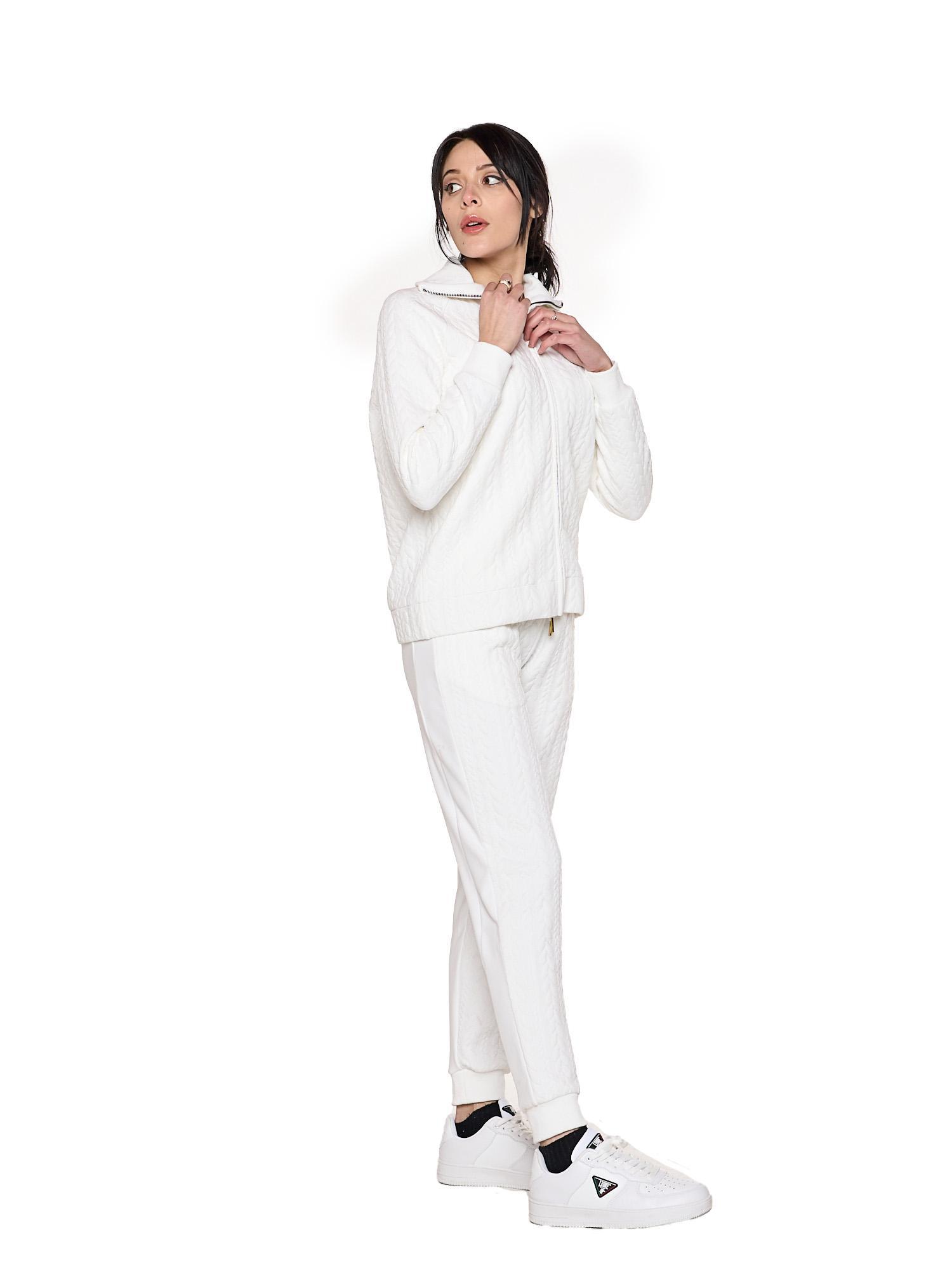 Sweat-shirts d'hiver zippés pour femmes avec col montant à torsades « Relaxed » 3/7