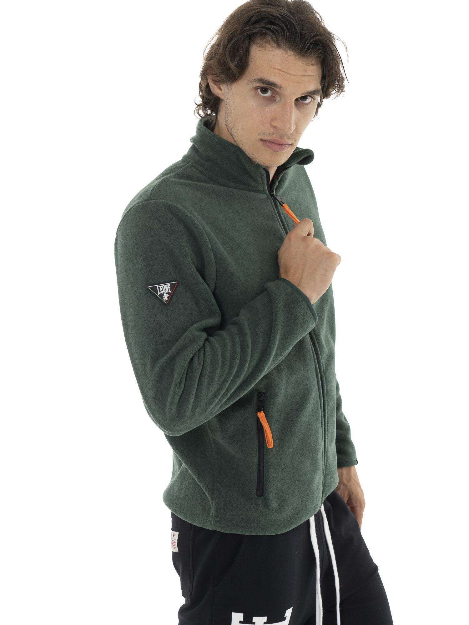 Herensweater van microfleece met kraag en ritssluiting "Basic" 5/6