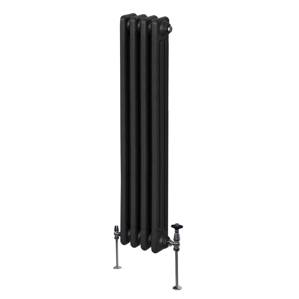 MONSTER Traditional 3 Column Radiator - 1500 x 202mm - Black