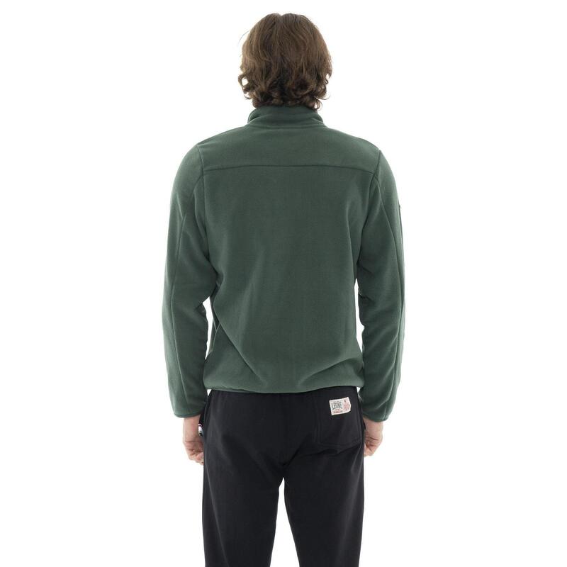 Hanorac bărbătesc din micro-fleece cu guler și fermoar „basic”