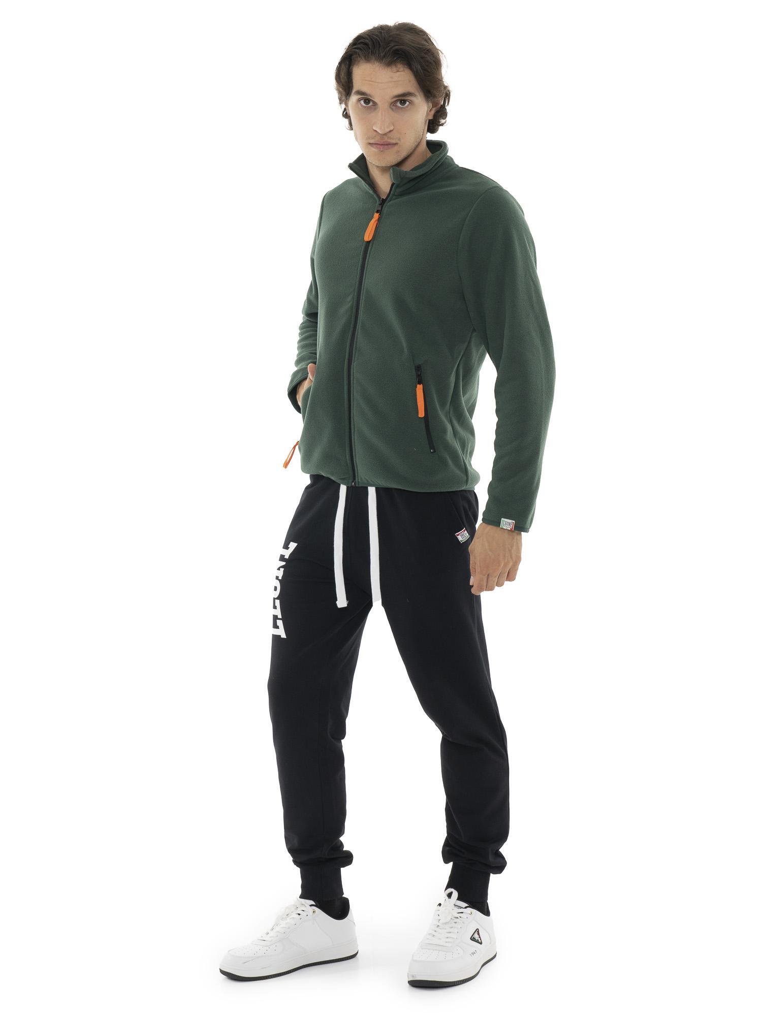 Herensweater van microfleece met kraag en ritssluiting "Basic" 2/6