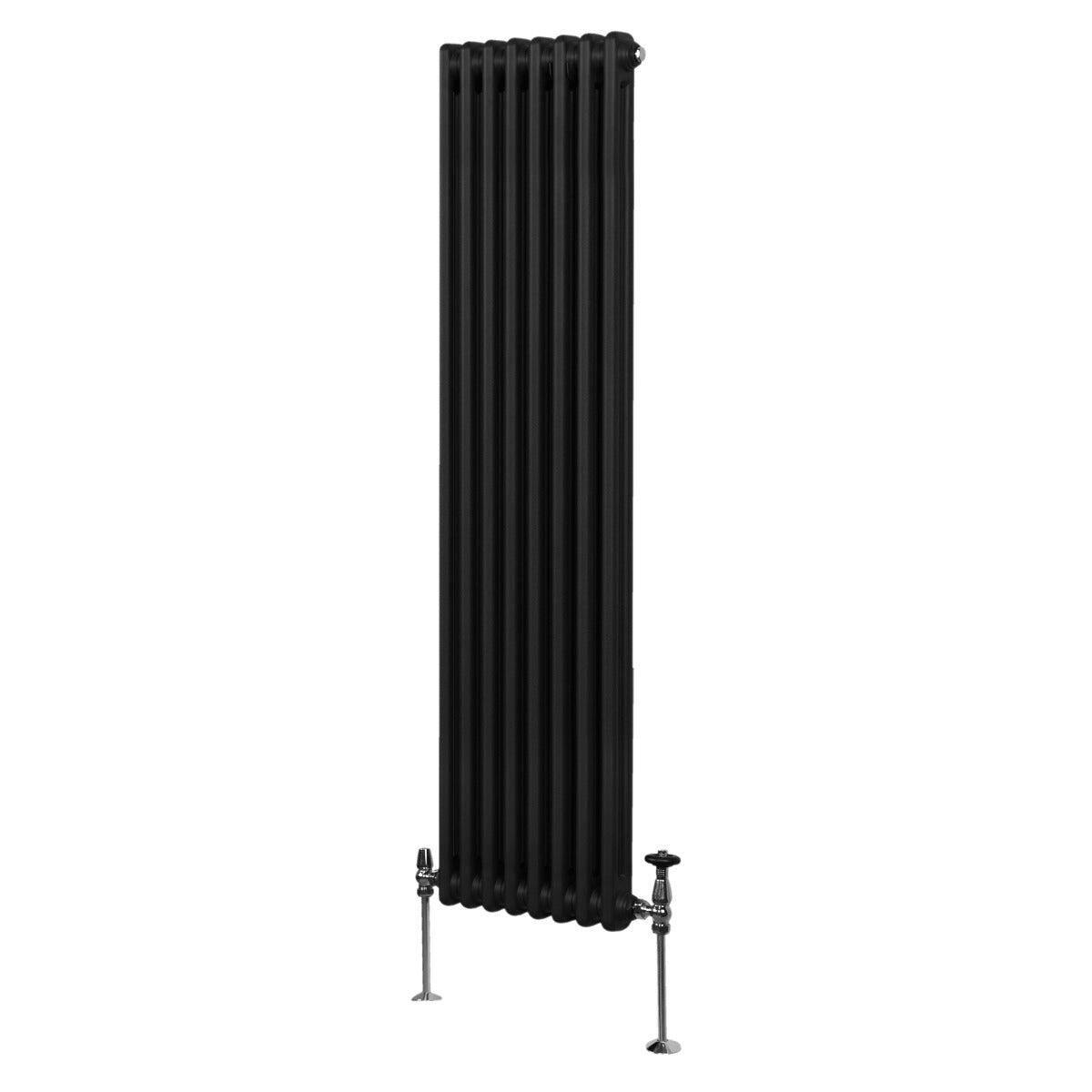 MONSTER Traditional 2 Column Radiator - 1800 x 382mm - Black