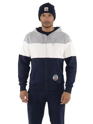 Winter herensweater met capuchon "varsity