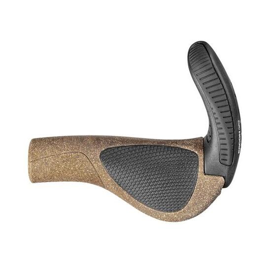Ergon Lenkergriffe GP3-L Biokork Rohloff-Nexus, Braun, 115 mm / 80 mm