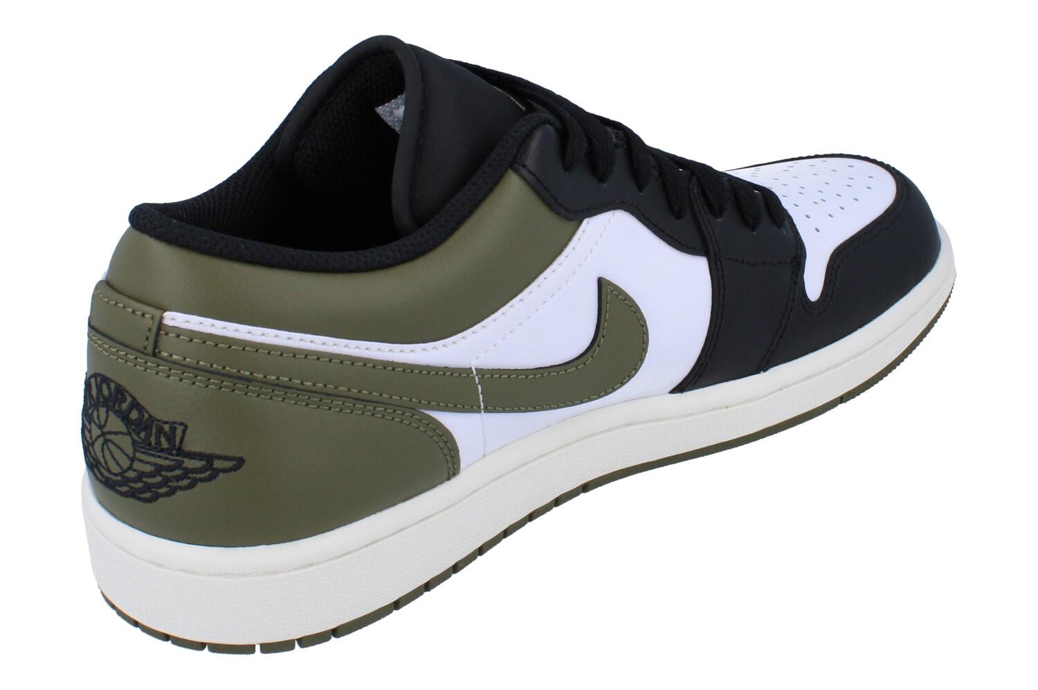 Jordan 1 Low Black Toe Medium Olive 3/5
