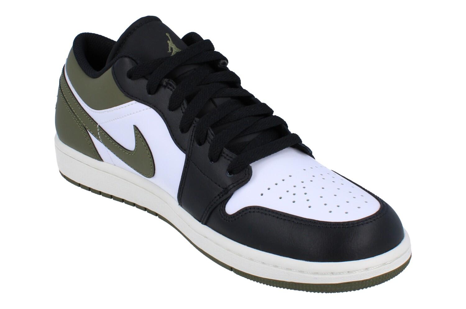 Jordan 1 Low Black Toe Medium Olive 4/5