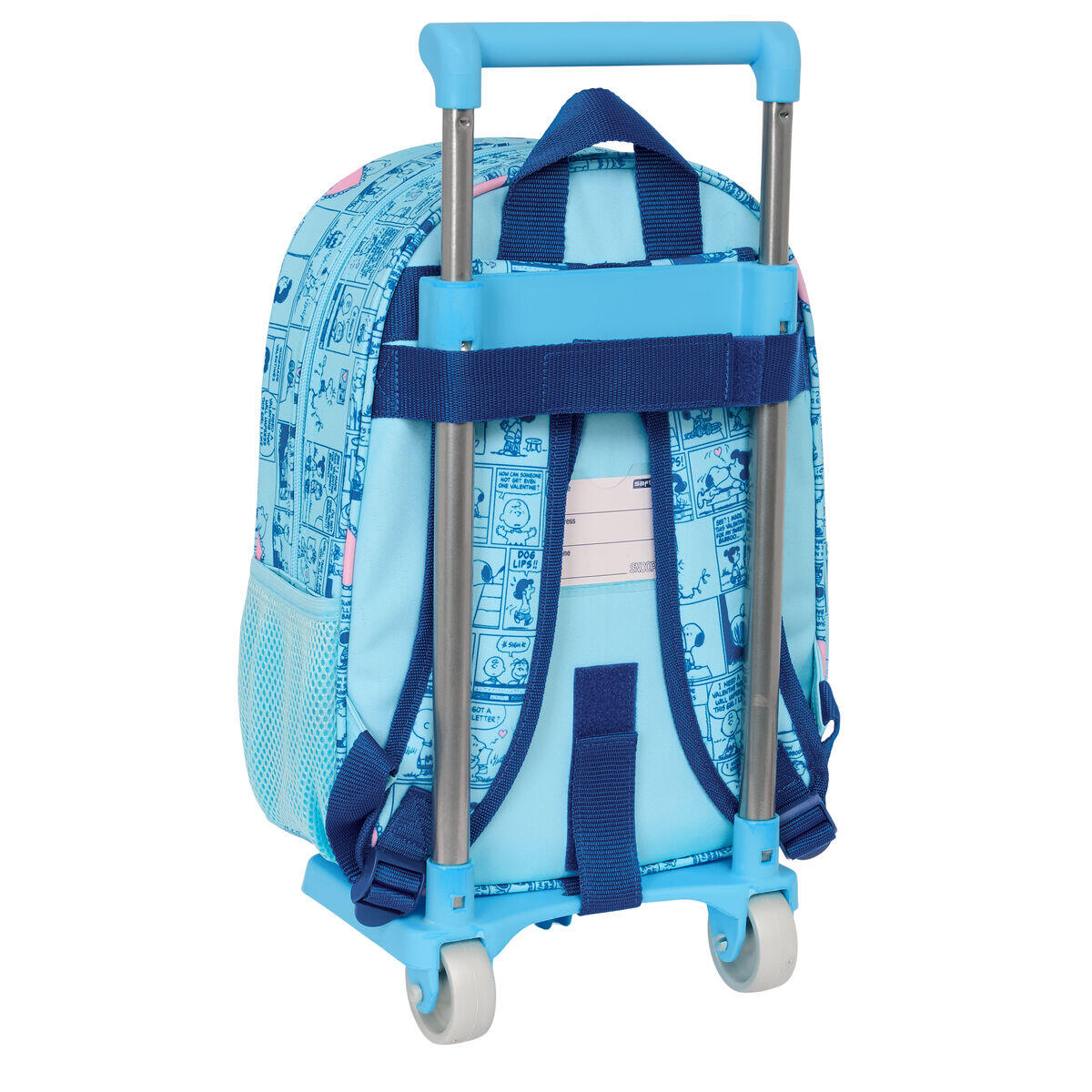 Mochila Escolar con Ruedas Snoopy Love Azul 2/3