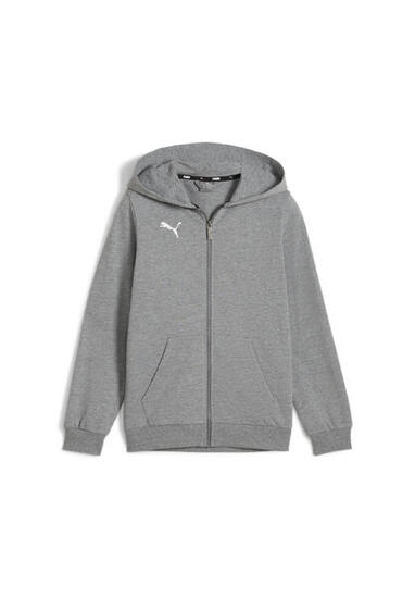 PUMA Kinder teamGOAL Casuals Hooded Jacket Jr Kapuzenjacke 658596 33 grau
