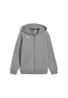 PUMA Kinder teamGOAL Casuals Hooded Jacket Jr Kapuzenjacke 658596 33 grau