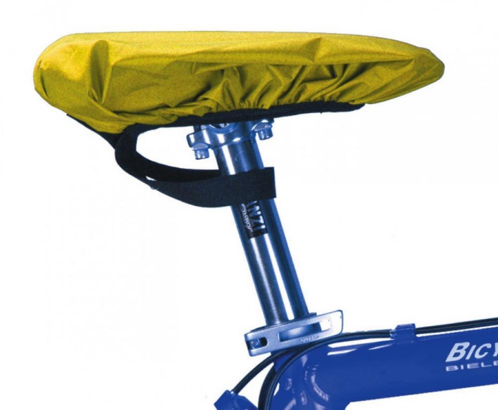 Housse imperméable pour selles de vélo jaune signalisation 2/2