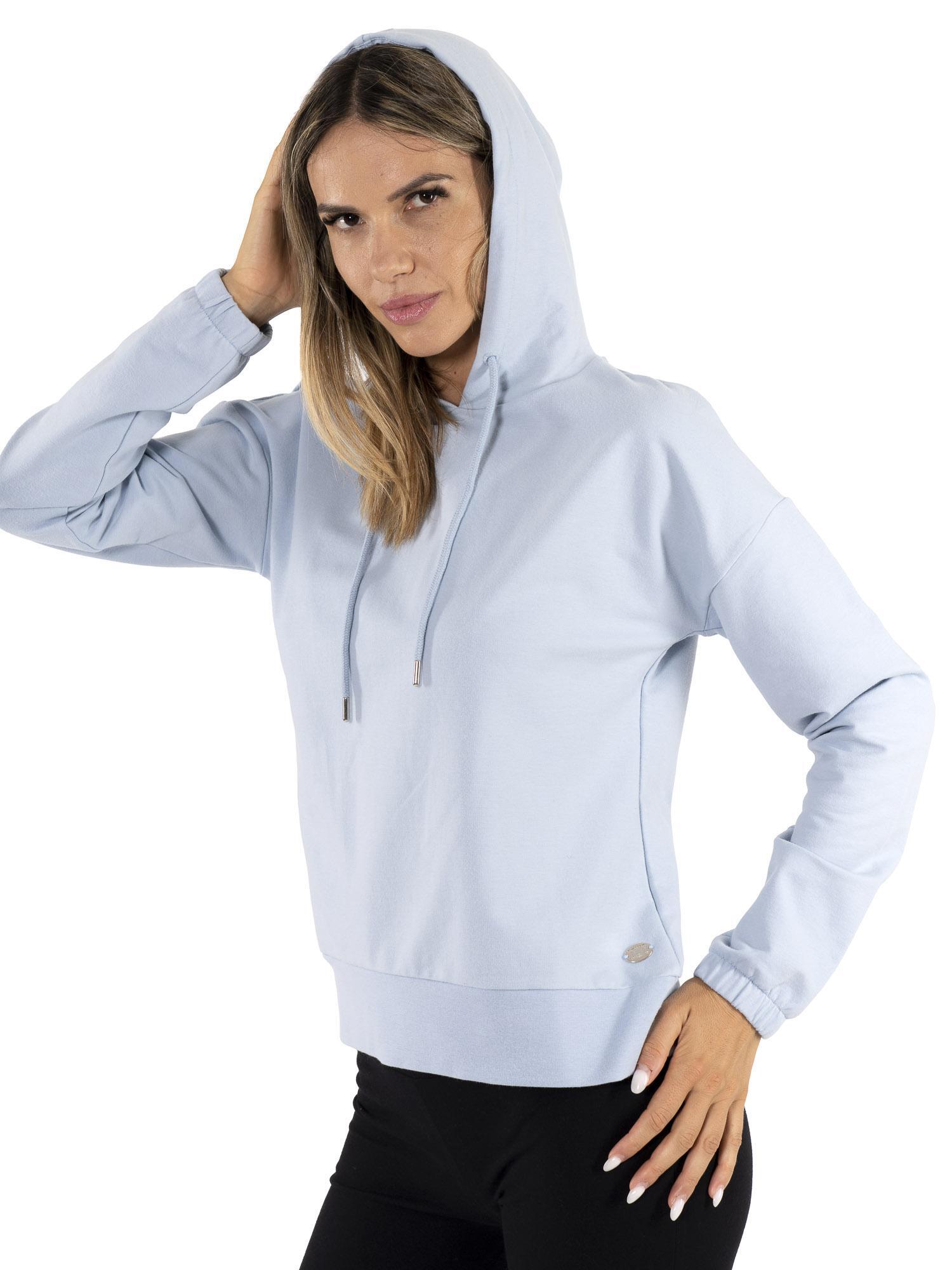 Moletom feminino com capuz de inverno "Never Without" 5/7