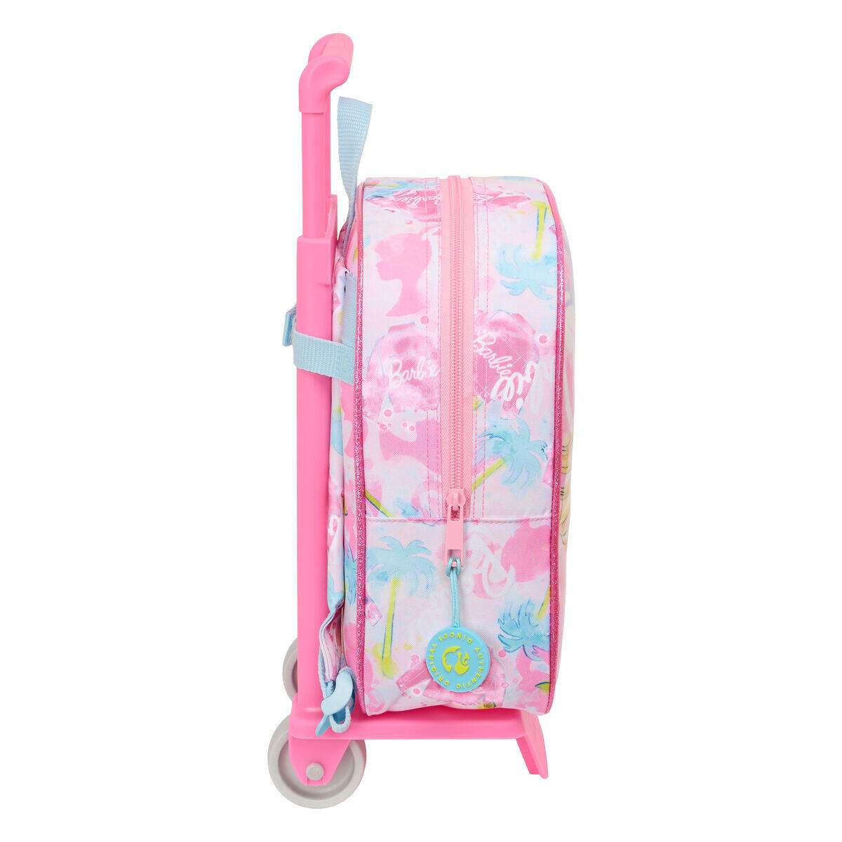 Mochila Escolar com Rodas Barbie Painterly Cor de Rosa 2/3