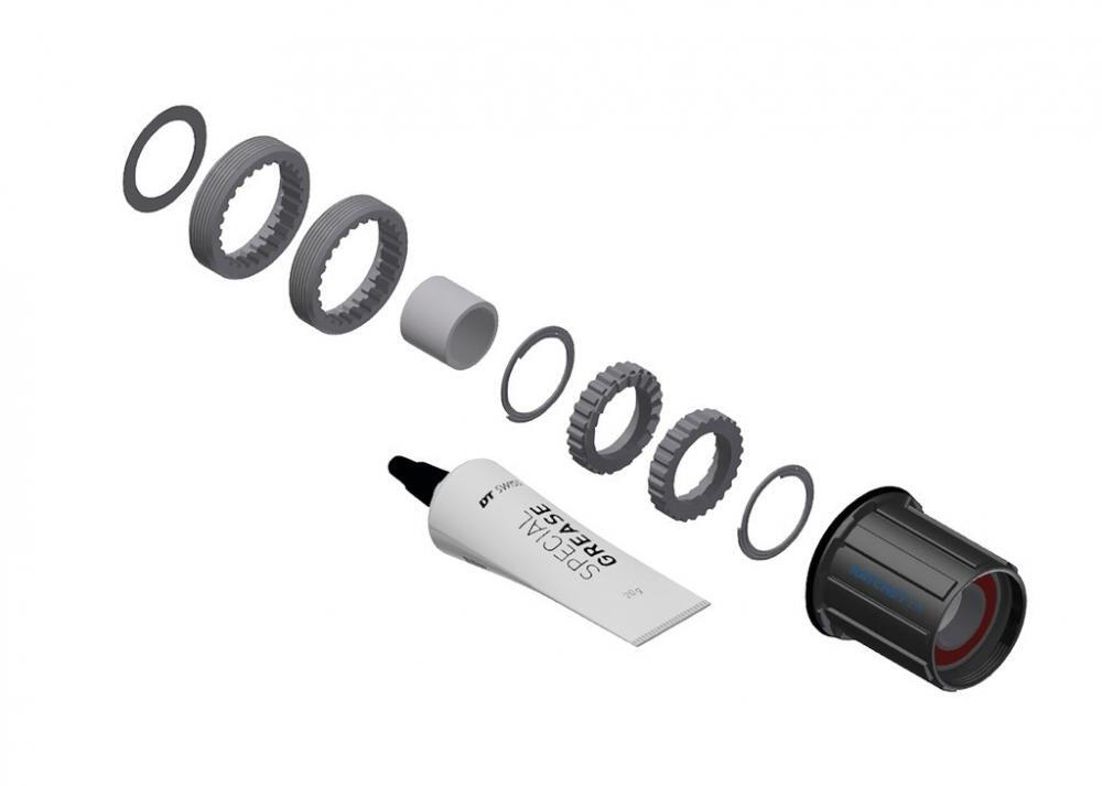 DT SWISS Ombouwkit achternaaf staal 3-pawl naar Ratchet LN voor Shimano 2/2