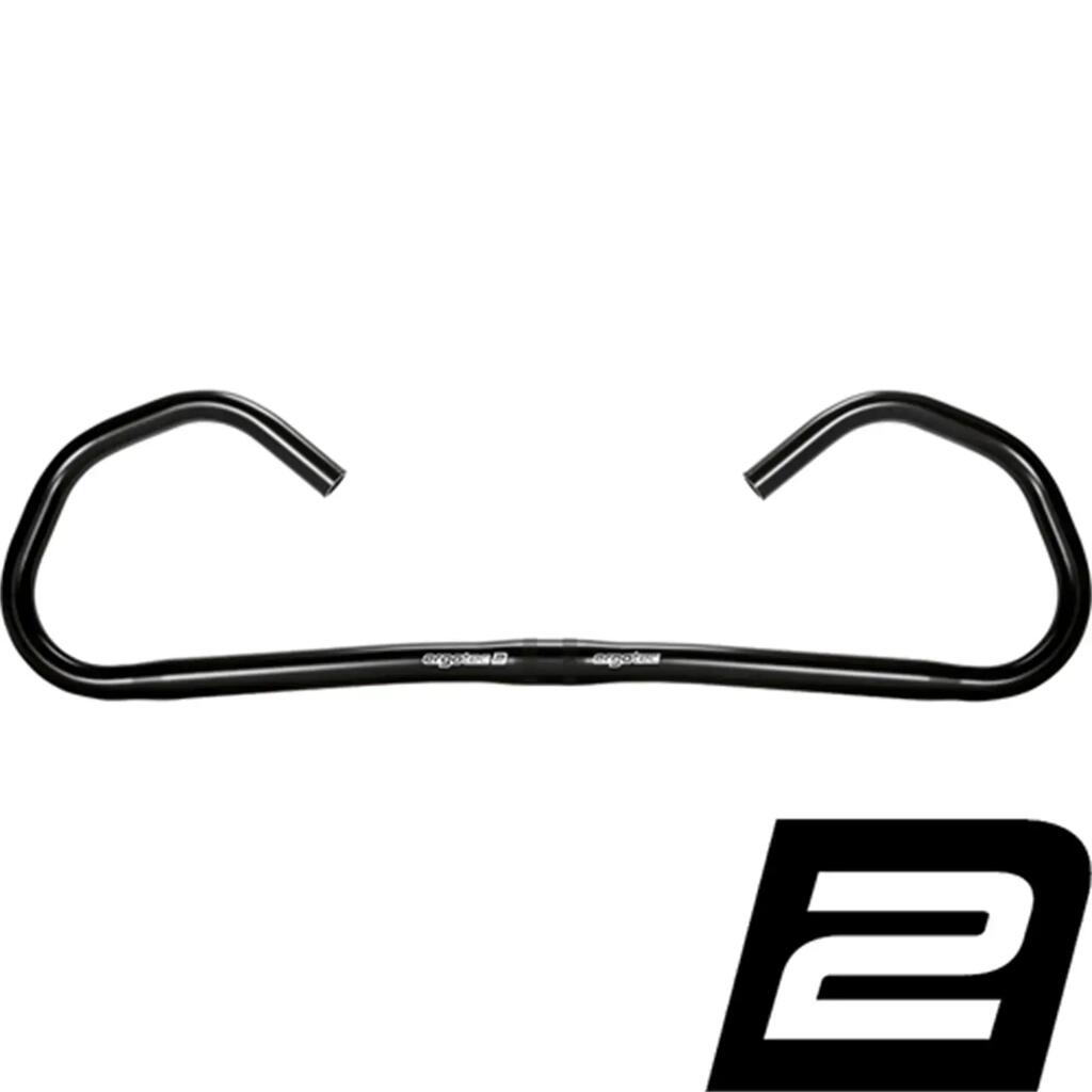Ergotec Hornbar Comfort multifunction handlebar, 565 mm, aluminium, black.