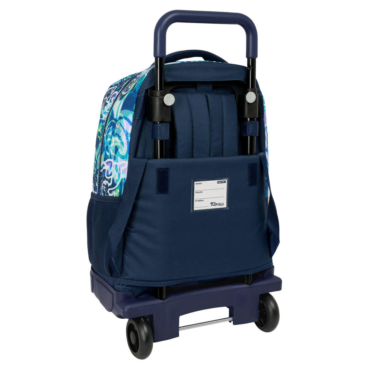 Schulrucksack mit Rädern El Niño Kook Marineblau 2/3