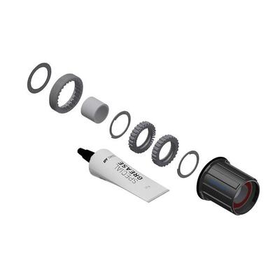 DT Swiss Umrüstkit HR-Nabe Stahl, 3 Pawl in Ratchet LN, Shim., 36 T