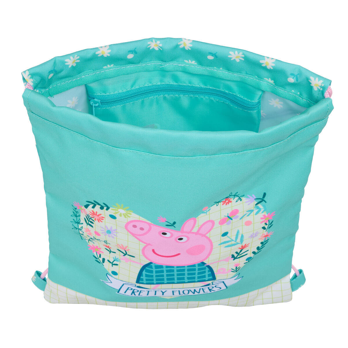 Sac à dos serré par des ficelles Peppa Pig Pretty flowers 3/4