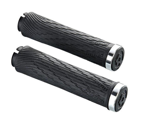 Impugnature Sram Xx1 Lockrings Et Grips 100 Et 120Mm Silver