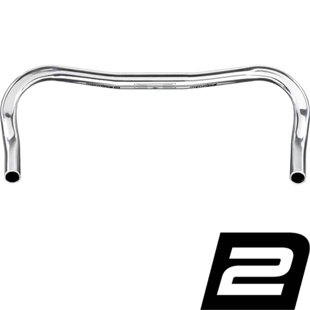 Ergotec 25.4mm Silver Fixie Steering Bar for Urban Cycling