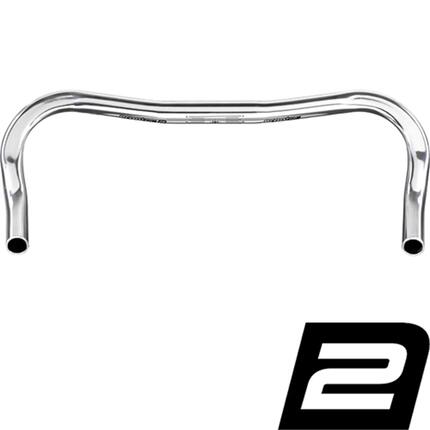 Ergotec Bügel FIXIE HORN BAR, 12°, Ø = 25,4mm, Aluminium, silber, SL 2