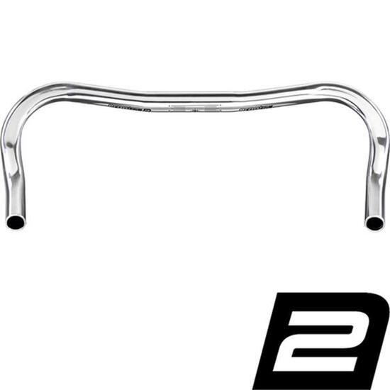 Ergotec Bügel FIXIE HORN BAR, 12°, Ø = 25,4mm, Aluminium, silber, SL 2