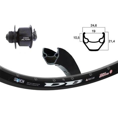 Bike-parts voorwiel 28 inch naafdynamo alfine centerlock zwart 36-gaats za...