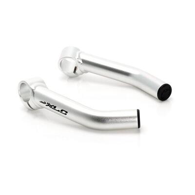 XLC Bar-Ends gebogen BE-A01 140mm. silber/matt