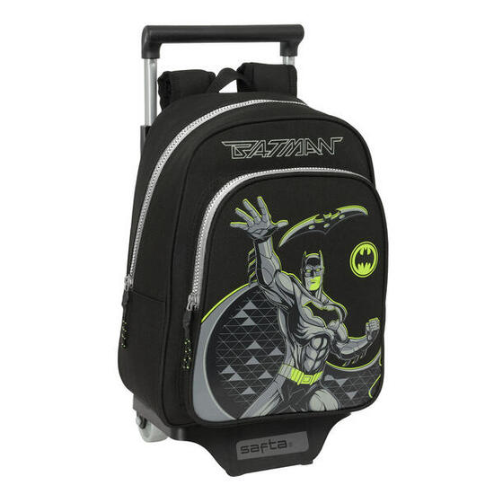 Mochila Escolar con Ruedas Batman Game over Negro