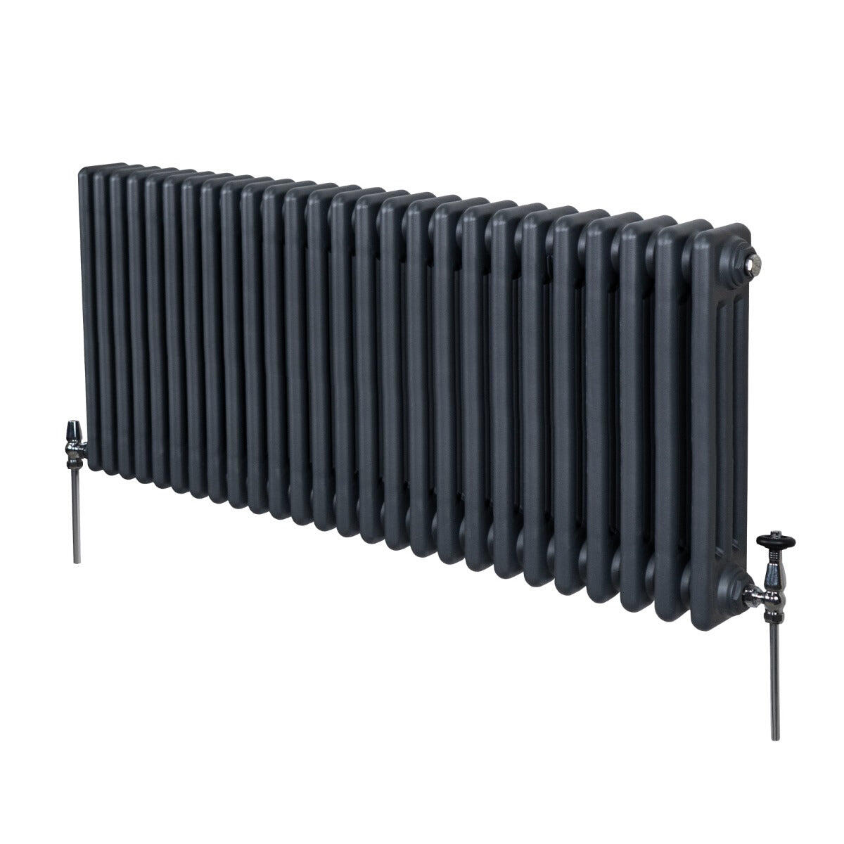 MONSTER Traditional 3 Column Radiator - 600 x 1192mm - Anthracite Grey