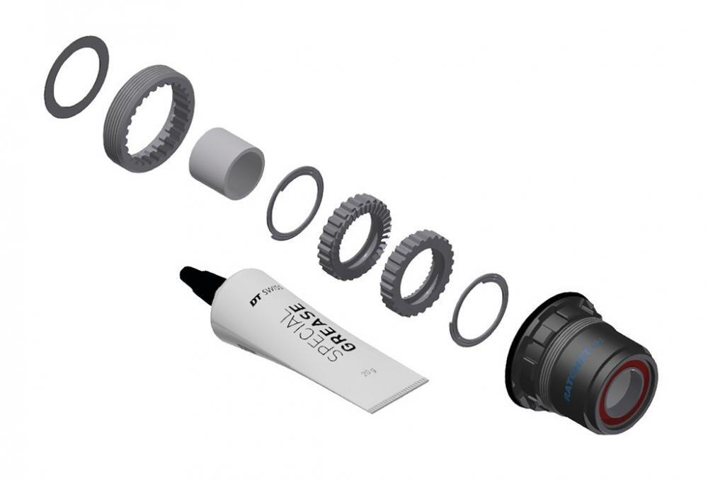 DT SWISS ombouwkit achternaaf staal 3-pawl in Ratchet Ln Sram Xd 36T 2/2
