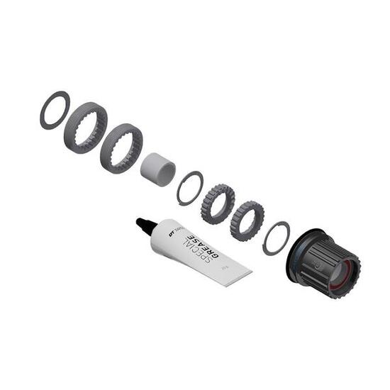 DT Swiss Umrüstkit HR-Nabe Stahl, 3 Pawl in Ratchet LN, Shimano MS