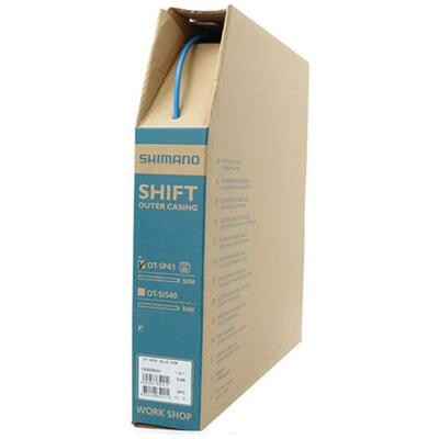 Shimano Teile Schalthülle 4mm SP41 gefettet, Shimano, blau, 25m