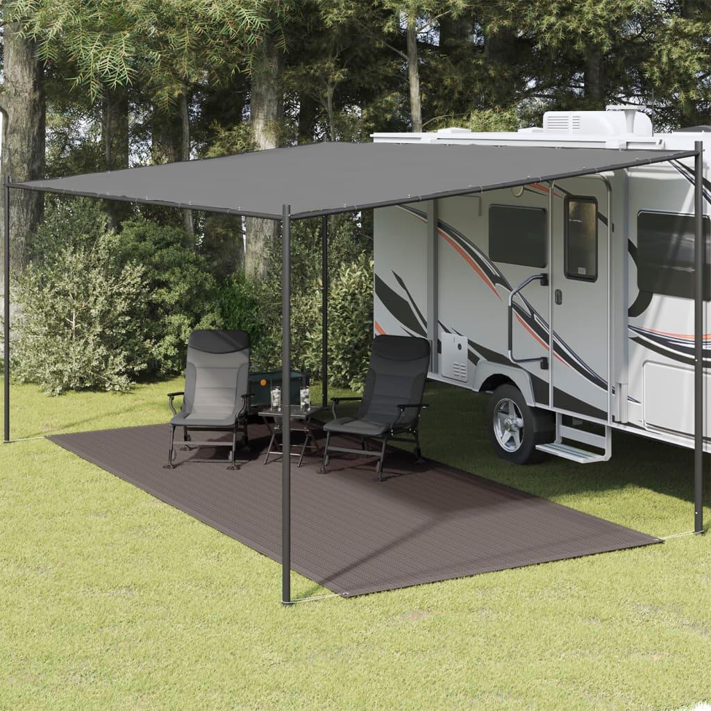 VIDAXL Bequemer VIDAXL Zelt Teppich 250x550 cm Anthrazit