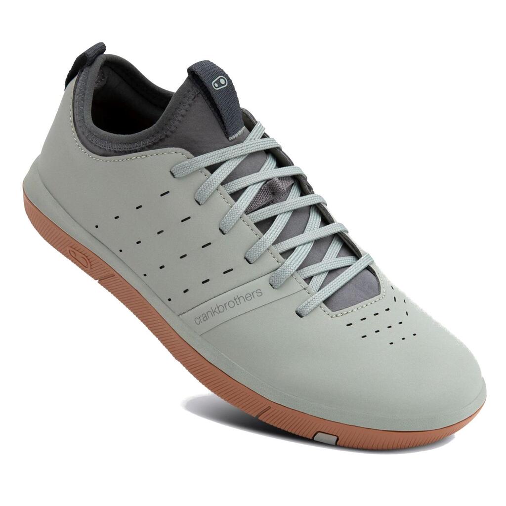 STAMP STREET LACE shoes - sage green/grey / brown sole