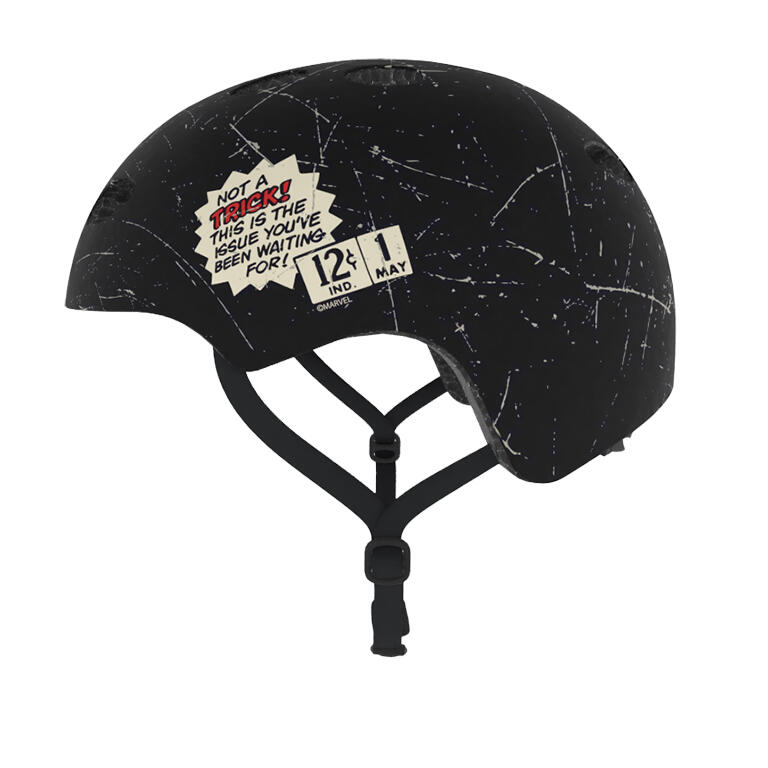 Kinderhelm Fiets Jongens Marvel Comics 52-56cm Zwart 2/6