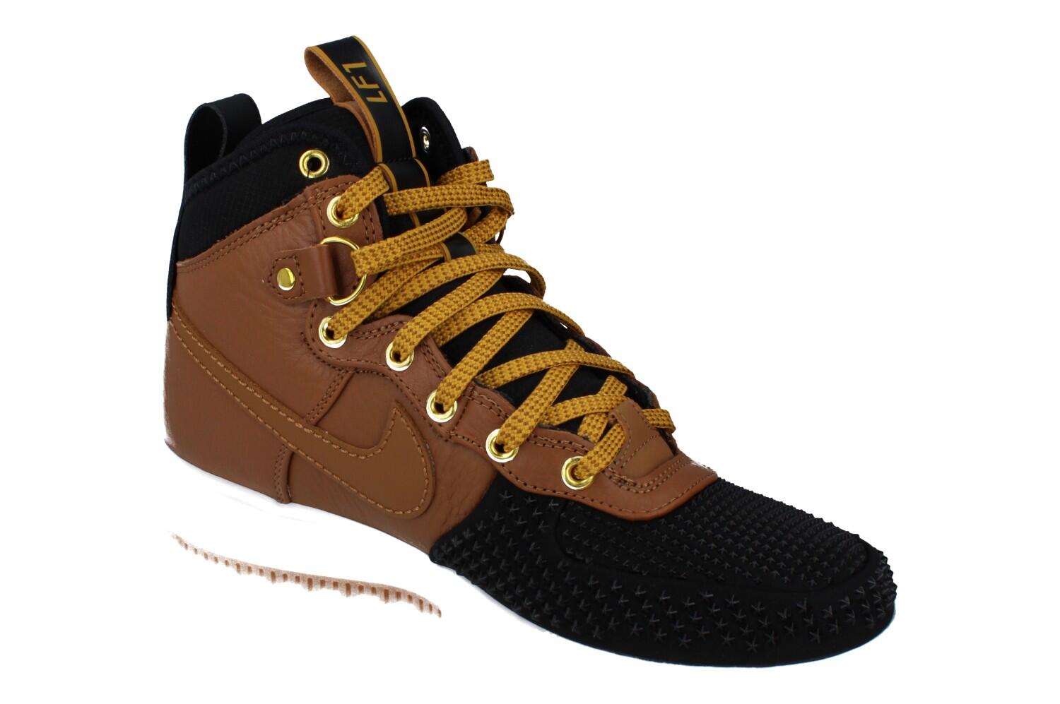 Nike Lunar Force 1 High Duckboot Ale Brown Black 4/5