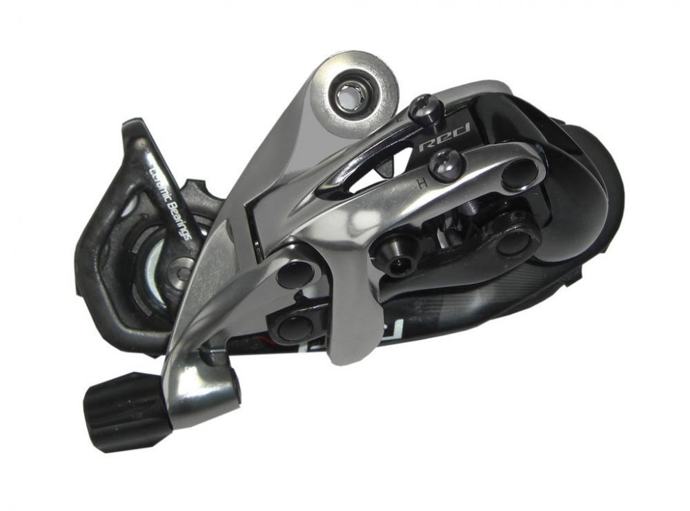 Dérailleur SRAM Red 11 vitesses, max. 32 dents, gris, chape de longueur moyenne 2/3