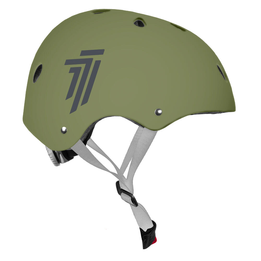 Casque de vélo pour enfants, vert armée, 52-56 cm 4/5