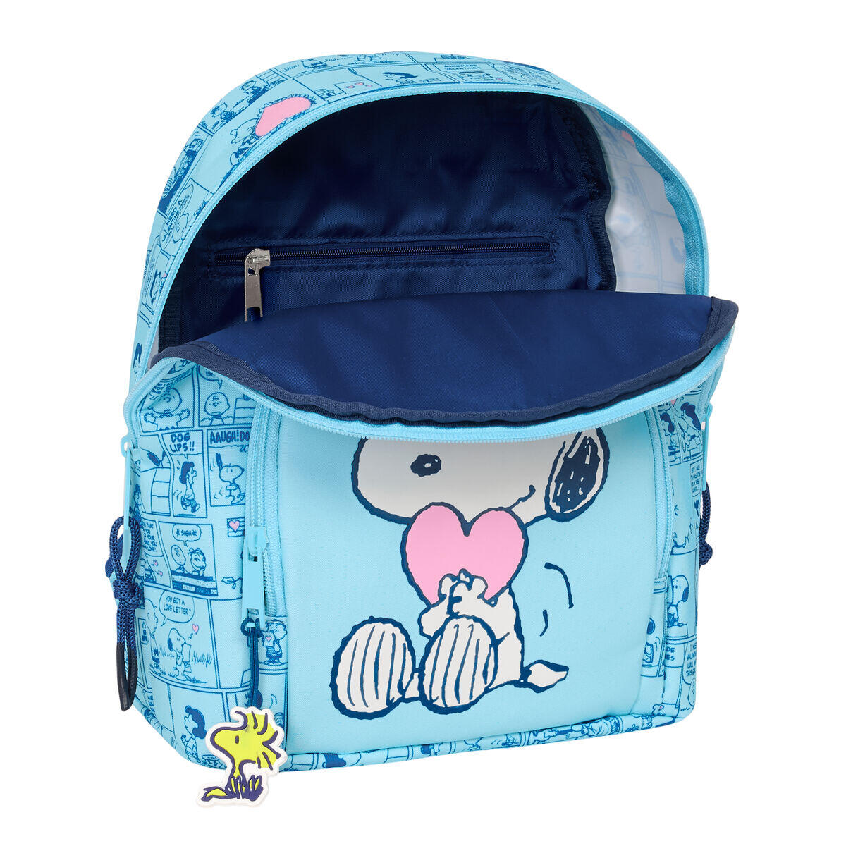 Mochila Casual Snoopy Love Azul Claro 2/4