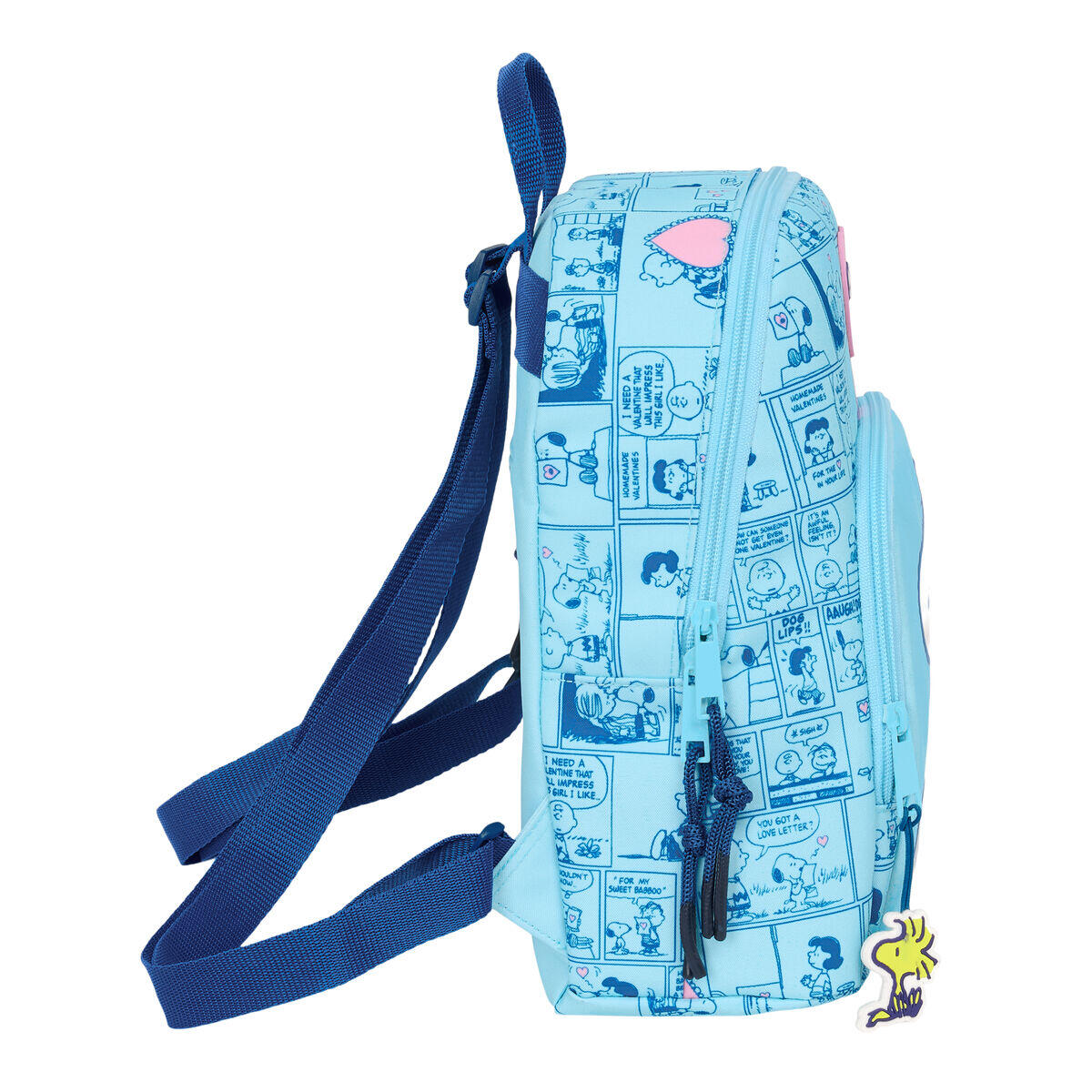 Mochila Casual Snoopy Love Azul Claro 4/4