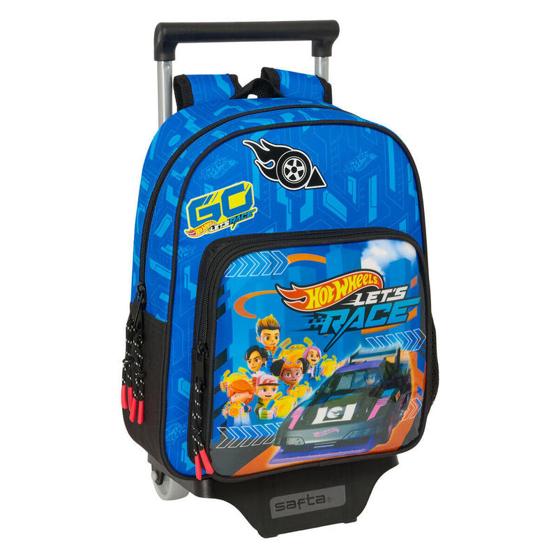 Cartable à roulettes Hot Wheels Let's race Bleu